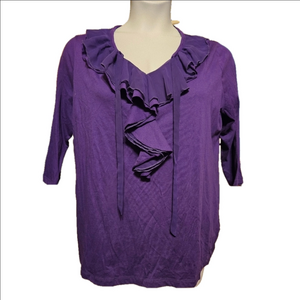 #174 Jones New York Sport- Women's Purple top- Size: XL